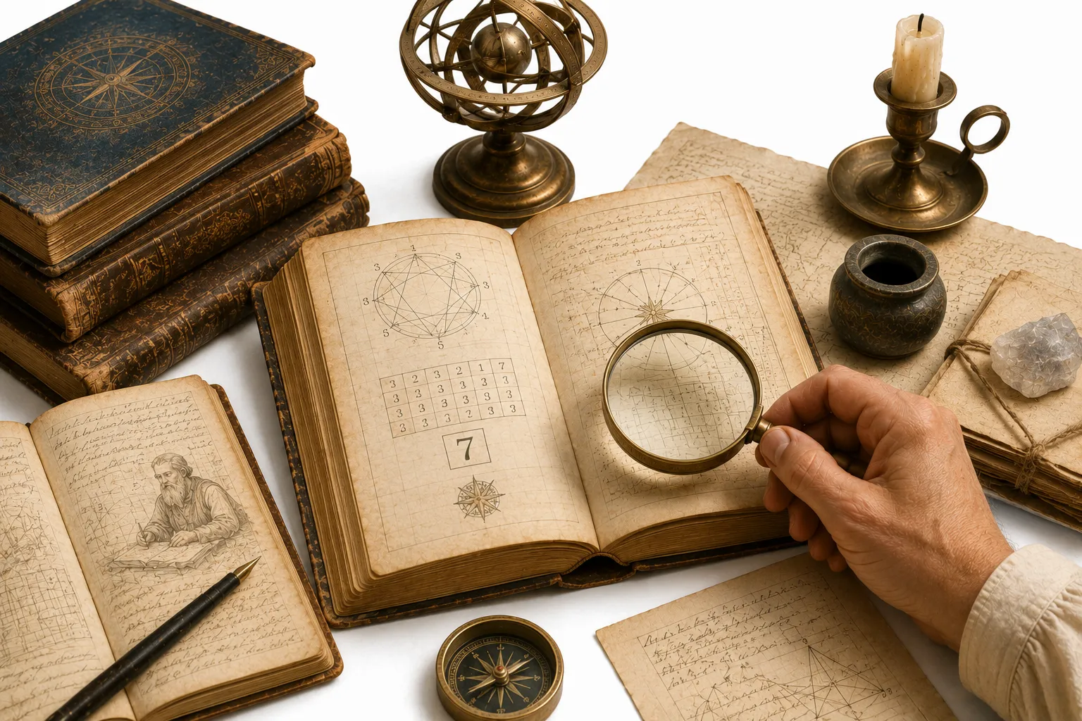 Illustration of a mirror reflecting a single glowing number back at a person