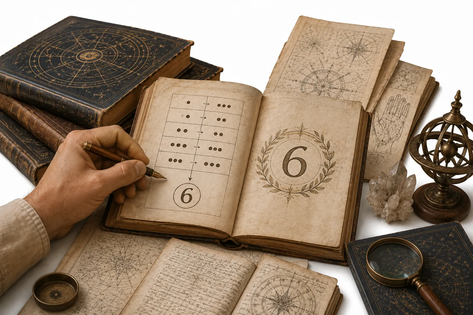 A calendar with the 6th, 15th, and 24th circled across three different months