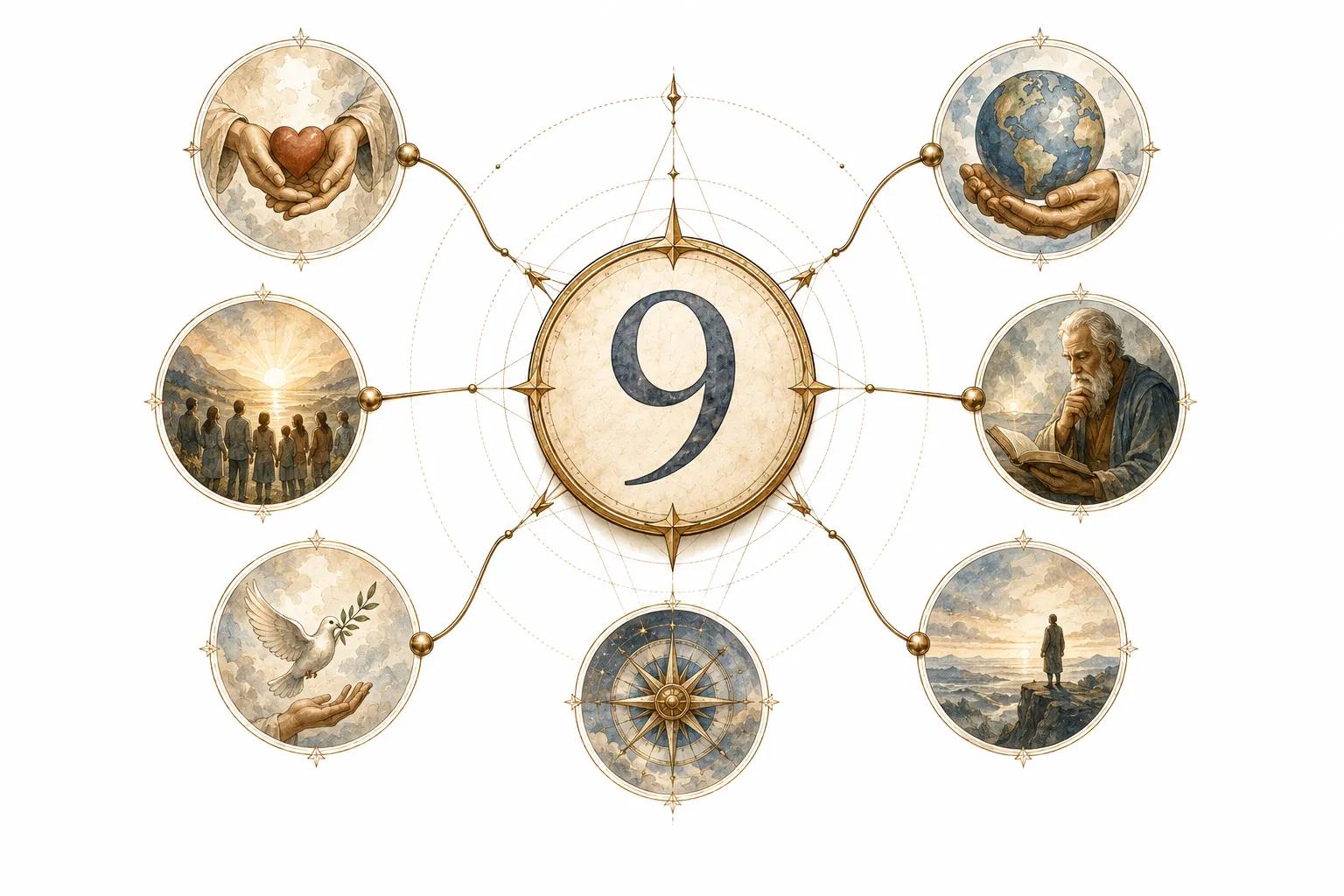 A calendar with the 9th, 18th, and 27th circled across three different months