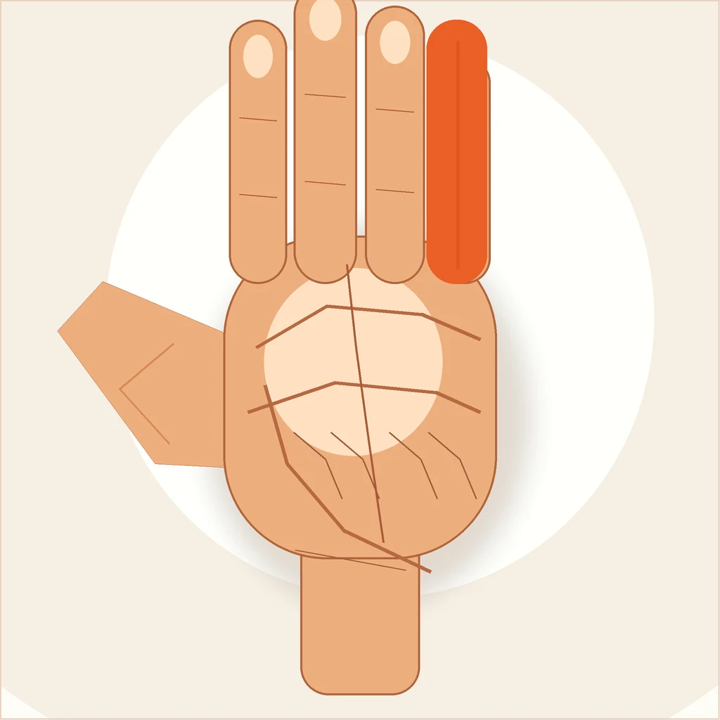 Editorial illustration of a hand with each finger symbolically labelled