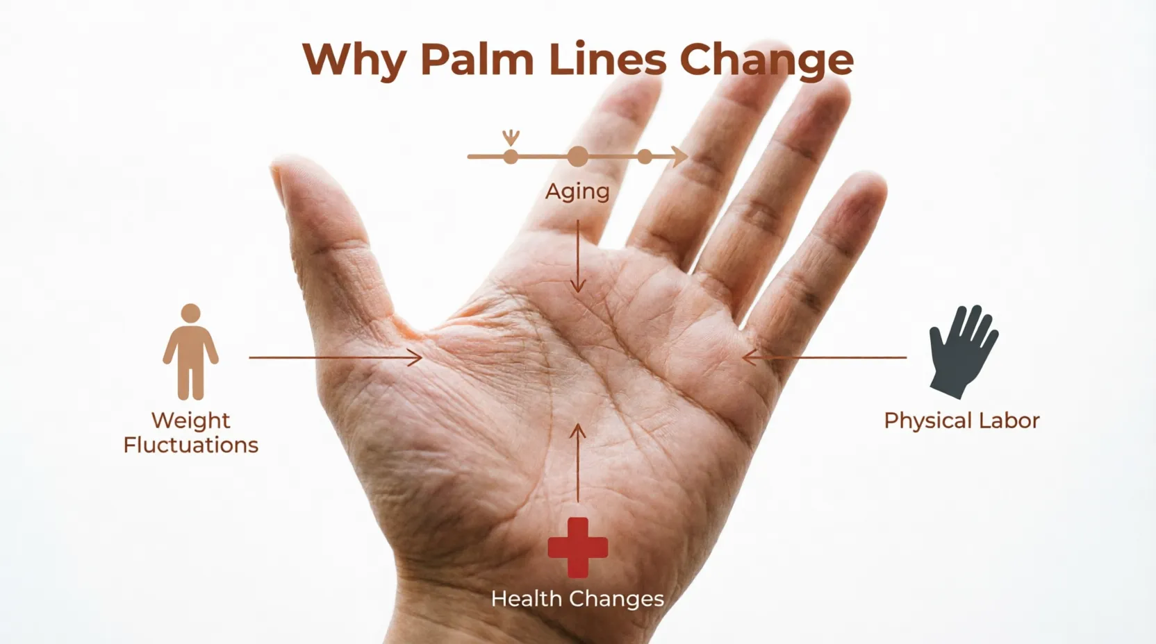 Editorial illustration of a hand cross-section showing skin layers
